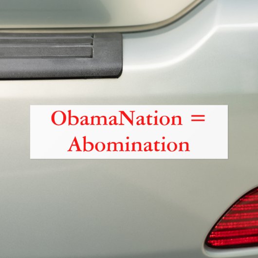 ObamaNation = Gräuel Autoaufkleber (Auf Auto)