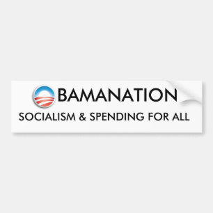 ObamaNation - Sozialismus und Ausgabe für alle Autoaufkleber
