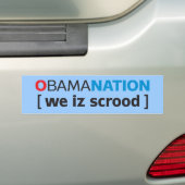 OBAMANATION - wir sind scrood Autoaufkleber (Auf Auto)