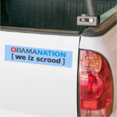 OBAMANATION - wir sind scrood Autoaufkleber (Auf Lkw)
