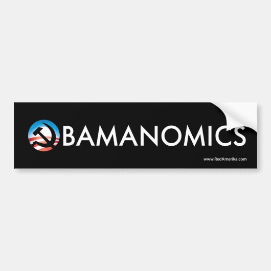 Obamanomics Hoffnungs-Hammer-Aufkleber Autoaufkleber (Vorne)