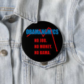 Obamanomics - kein Job. Kein Geld. Nobama Button (Beispiel)