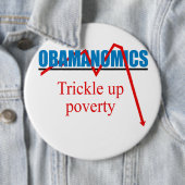 Obamanomics - Rieseln herauf Armut Button (Beispiel)