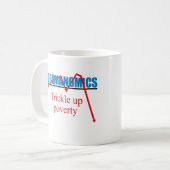 Obamanomics - Rieseln herauf Armut Kaffeetasse (Vorderseite Links)