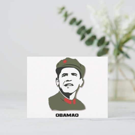 Obamao2 Postkarte (Stehend Vorderseite)