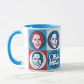 ObamaPop-Kunst-Tasse 2012 Tasse (Links)
