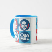 ObamaPop-Kunst-Tasse 2012 Tasse (Vorderseite Links)