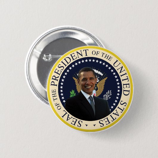 ObamapräsidentenSiegel Button (Vorne & Hinten)