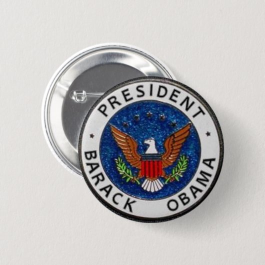 ObamapräsidentenSiegel-Button Button (Vorne & Hinten)