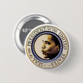 ObamapräsidentenSiegel-Knopf Button (Vorne & Hinten)