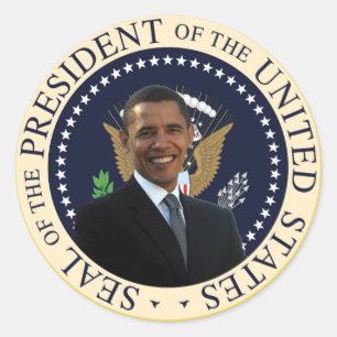 ObamapräsidentenSiegel Runder Aufkleber