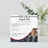 Obamas Amtseinführung 2013 Party Einladung (Stehend Vorderseite)