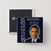 Obamas Amtseinführung 2013 - Schaltfläche Button (Vorne & Hinten)