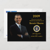 Obamas Amtseinführung Party Einladung Postkarte (Vorne/Hinten)