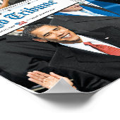 Obamas Amtseinführung Zeitungspapier Poster (Ecke)