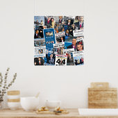 Obamas Amtseinführung Zeitungspapier Poster (Küche)