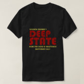 Obamas Deep Staat T-Shirt (Design vorne)
