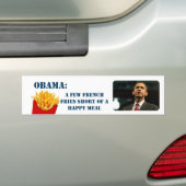 Obamas einige Pommes-Frites kurz von einer Autoaufkleber (Auf Auto)