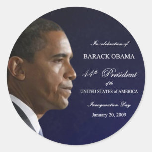 Obamas Einweihung der Aufkleber