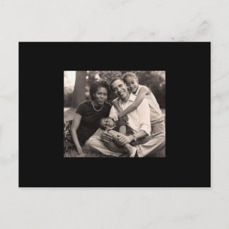Obamas erste Familie Postkarte
