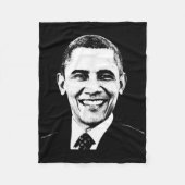 Obamas erster schwarzer Präsident am 4. Juli Black Fleecedecke (Vorderseite)