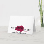 Obamas Geburtsurkunde Geburtskarte Karte (Rückseite)