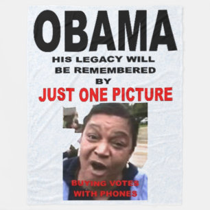OBAMAS GESETZ IN EINEM BILD FLEECEDECKE