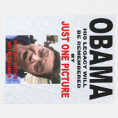 OBAMAS GESETZ IN EINEM BILD FLEECEDECKE (Vorderseite (Horizontal))