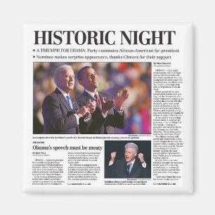 Obamas historischer Nachtmagnet Magnet