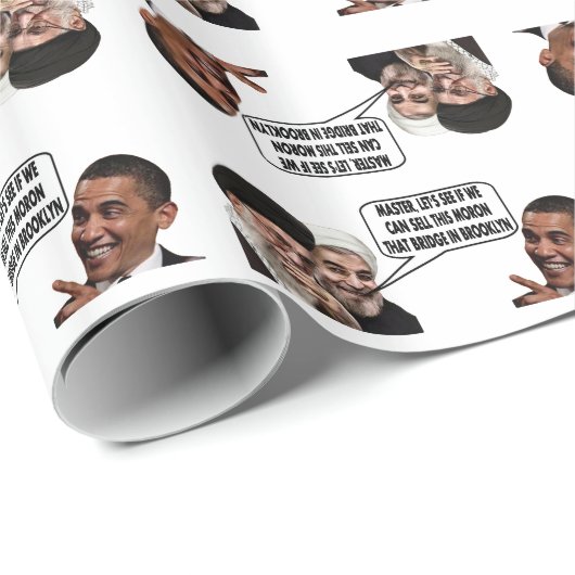 OBAMAS IRANISCHES GESCHÄFT GESCHENKPAPIER (Rolleneckpunkt)