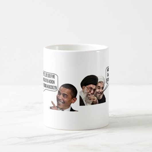 OBAMAS IRANISCHES GESCHÄFT KAFFEETASSE (Mittel)