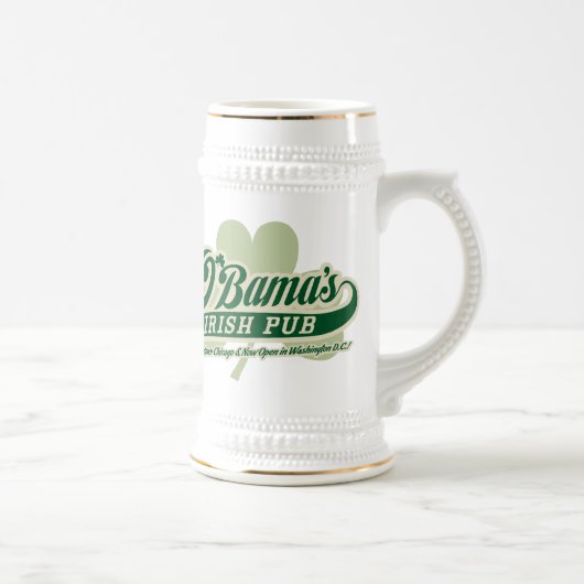 Obamas irische Pub-Tasse Bierglas (Rechts)