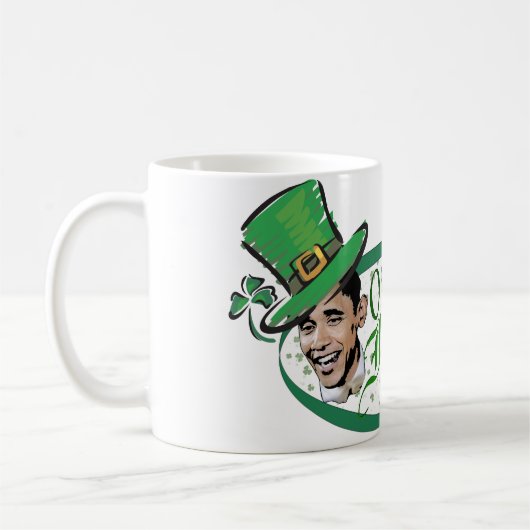 Obamas irischer Pub Kaffeetasse (Links)