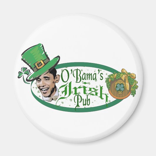 Obamas irischer Pub Magnet (Vorne)