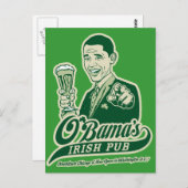 Obamas irischer Pub Postkarte (Vorne/Hinten)