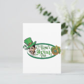 Obamas irischer Pub Postkarte (Stehend Vorderseite)