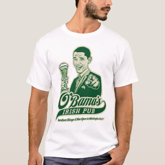 Obamas irischer Pub T-Shirt (Vorderseite)
