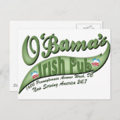 O'bamas Irish Pub Postkarte (Vorne/Hinten)
