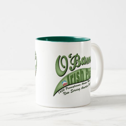 O'bamas Irish Pub Zweifarbige Tasse (VorderseiteRechts)