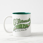 O'bamas Irish Pub Zweifarbige Tasse (Links)