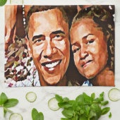 Obamas Liebe_ Handtuch (Gefaltet)