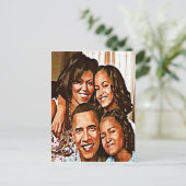 Obamas Liebe_ Postkarte (Stehend Vorderseite)