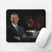 Obamas neues Haus nachts Mousepad (Mit Mouse)