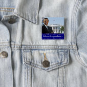 Obamas neues Haus - quadratischer Knopf Button (Beispiel)