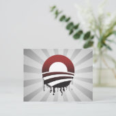 OBAMA'S ÖLSCHLAG POSTKARTE (Stehend Vorderseite)