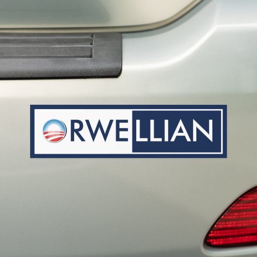 Obamas Orwell Autoaufkleber (Auf Auto)