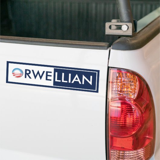 Obamas Orwell Autoaufkleber (Auf Lkw)