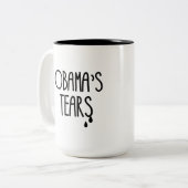 Obamas Risse - .png Zweifarbige Tasse (Vorderseite Links)