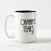 Obamas Risse - .png Zweifarbige Tasse (Links)