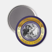 Obamas Siegel Portrait Magnet (Vorderseite/Rückseite)